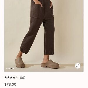 Brown Knit Free People Jumpsuit